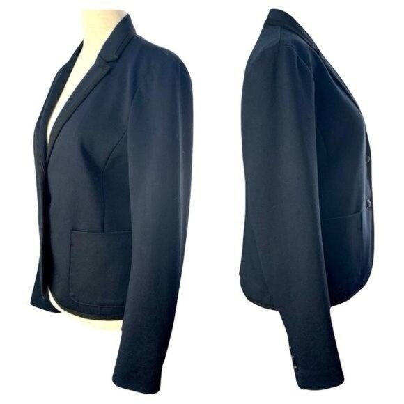 Gap The Academy Blazer Navy and Black Trim Academia Old Money Career 4 - Picture 4 of 9
